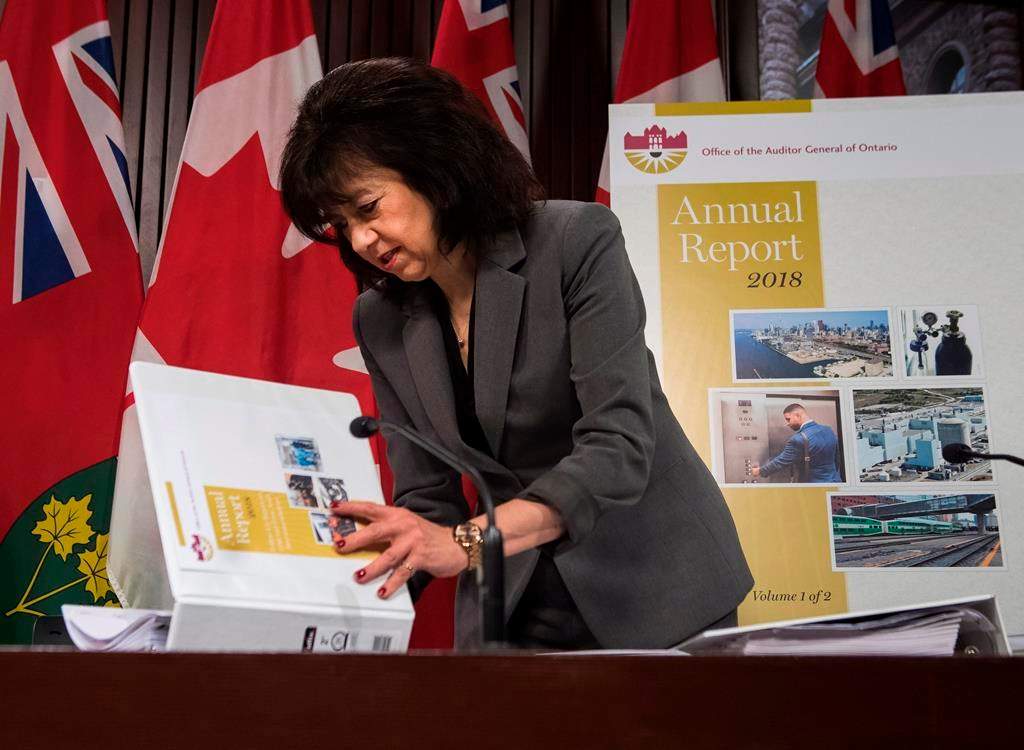 Ontario Auditor General Bonnie Lysyk at Queen's Park in Toronto on Wednesday, December 5, 2018.