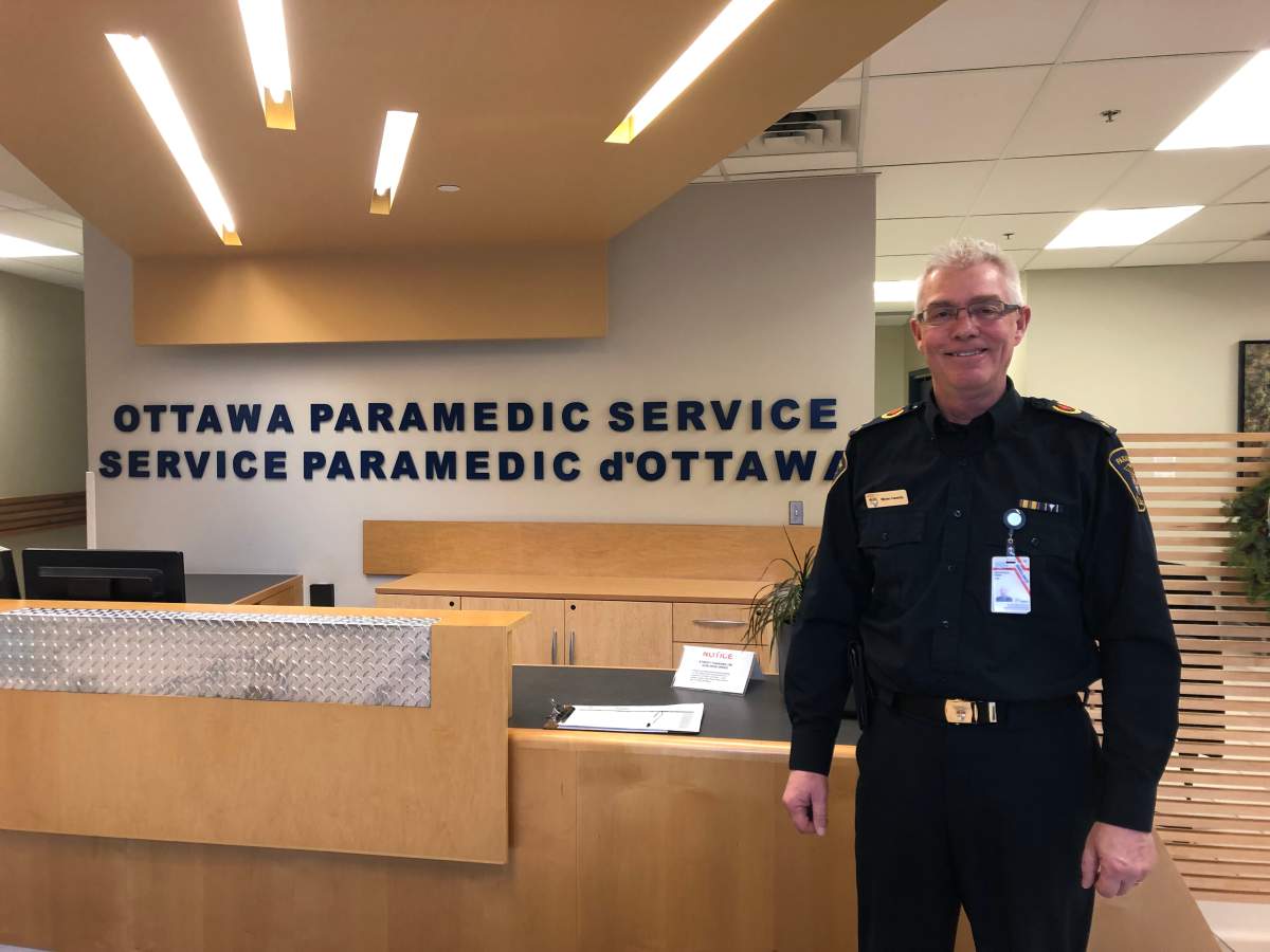 Myles Cassidy, chief of the Ottawa Paramedic Service, is pictured here at the service's headquarters at 2495 Don Reid Dr. on Dec. 19, 2018.