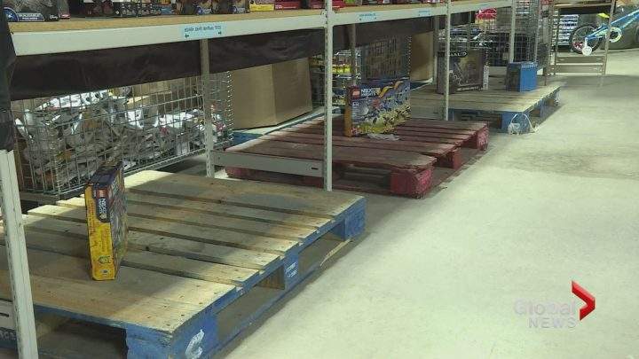 The Salvation Army in Calgary says it's desperate for toy donations ahead of Christmas. 