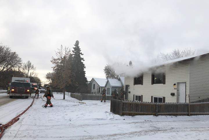 Saskatoon firefighters were called to a blaze at 907 Ave. O South on Dec. 4, 2018.