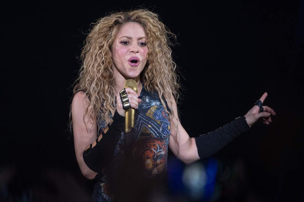 Shakira performs during the ‘El Dorado’ world tour at the O2 Arena on June 11, 2018, in London, England.