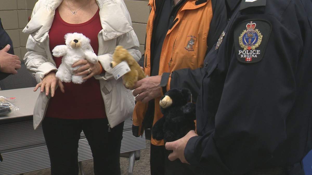 The Regina Police Service will now be carrying Teddy Bears Anonymous bears in their squad cars. 