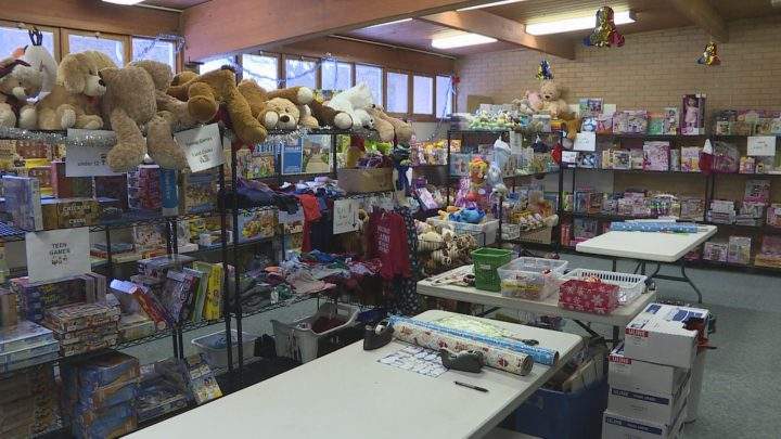 Sally Ann Toy Shop at the Salvation Army.