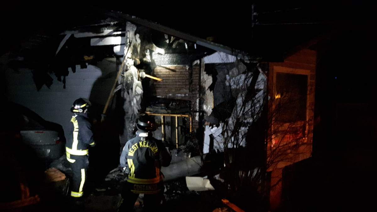 Four people managed to escape a residential structure fire in the Glenrosa area of West Kelowna on Saturday night. 