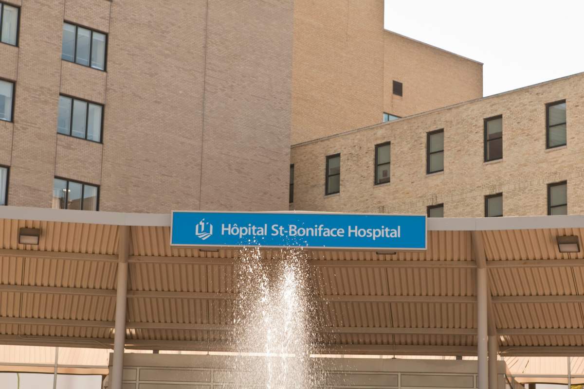 Saint Boniface Hospital is pictured in Winnipeg.