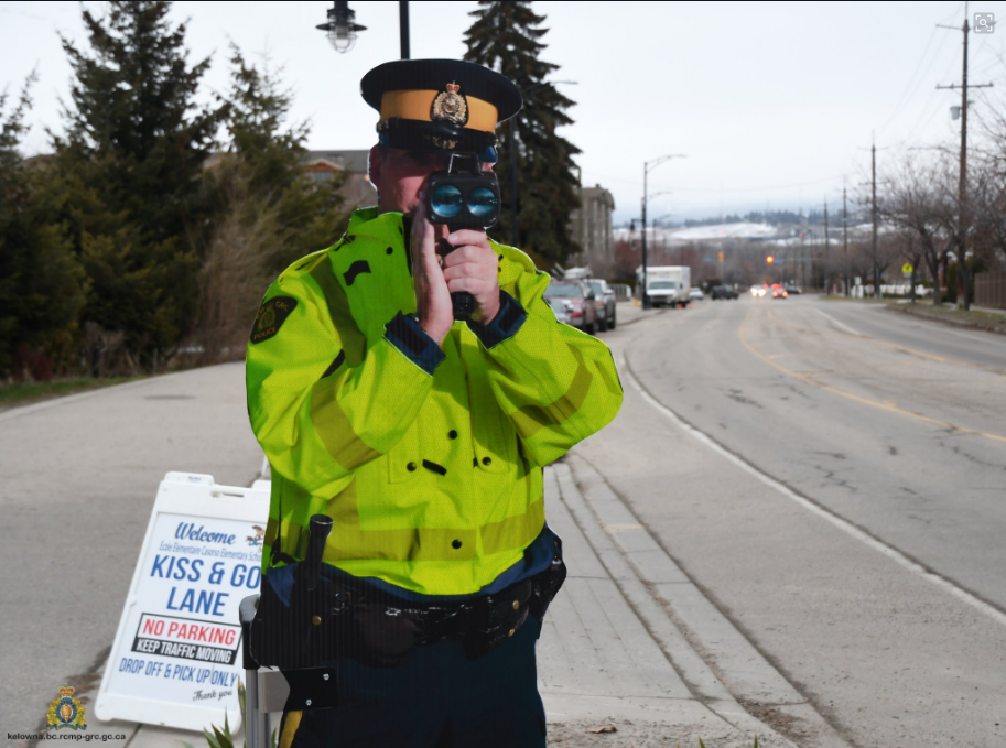 FILE. "Const. Warren Ning” is hitting the streets in an effort to slow down speeders in Kelowna school zones. 