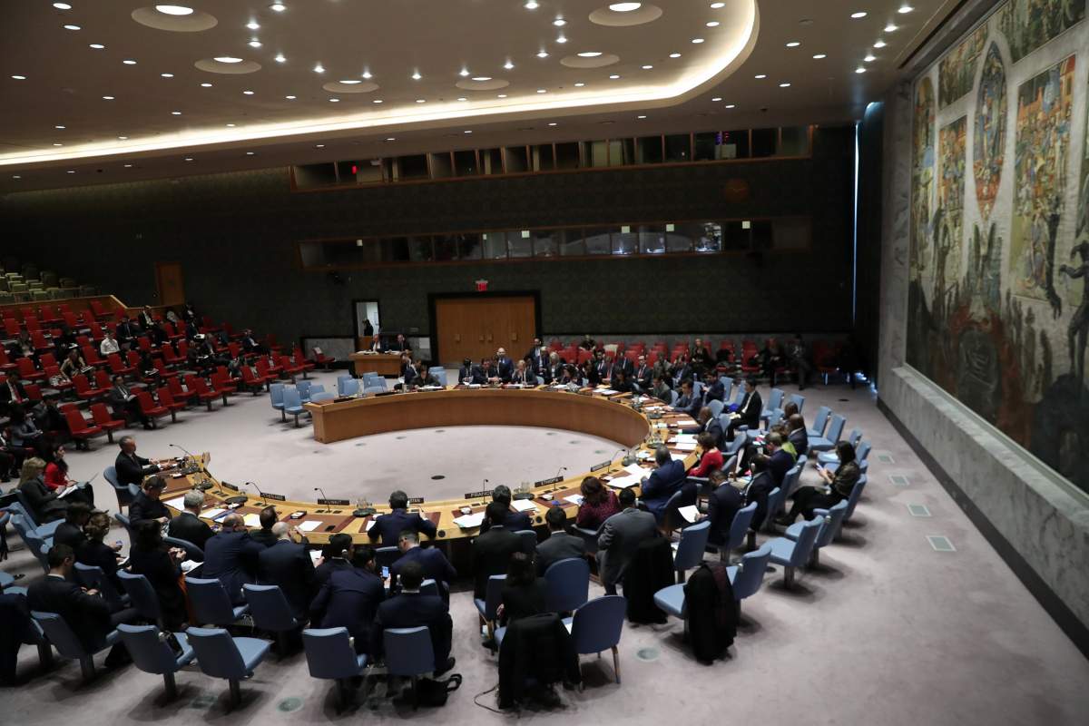 United Nations Security Council members meeting at the UN headquarters in New York, Dec. 18, 2018. REUTERS/Shannon Stapleton