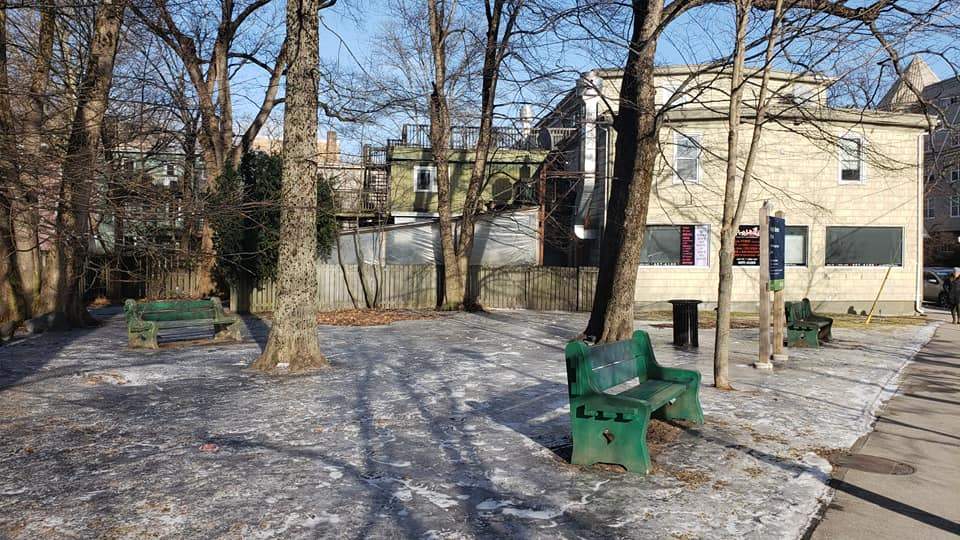 This is what the small park currently looks like.