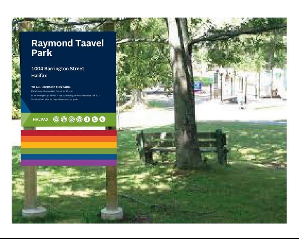 A mock-up design of the Raymond Taavel Park, which is located on Barrington Street.