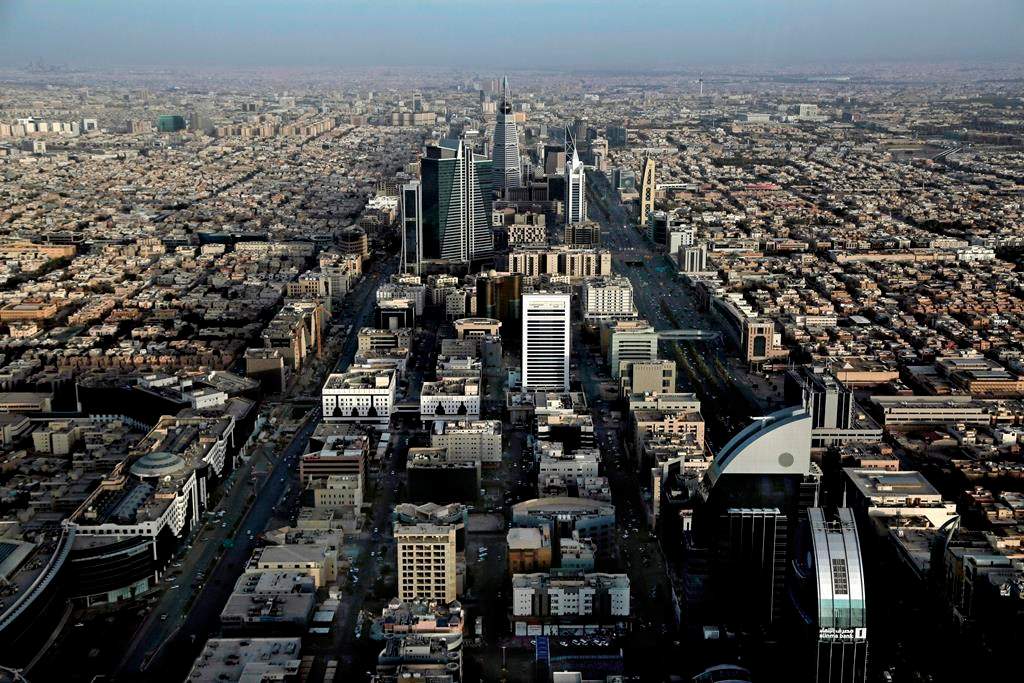 This June 23, 2018, file photo, shows a general view of Riyadh, Saudi Arabia.