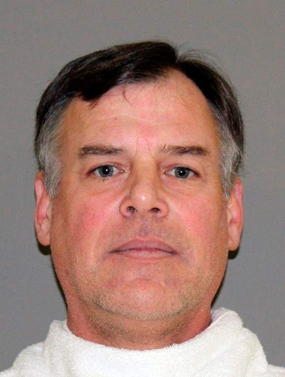 This booking photo provided by the Denton County Jail shows John Wetteland. The former major league pitcher was arrested, Monday, Jan. 14, 2019, in Texas and charged with continuous sex abuse of a child under age 14. Denton County jail records show Wetteland was arrested and freed on $25,000 bond. No attorney was immediately listed to speak for the 52-year-old Wetteland, who lives in Trophy Club, 25 miles northwest of Dallas.