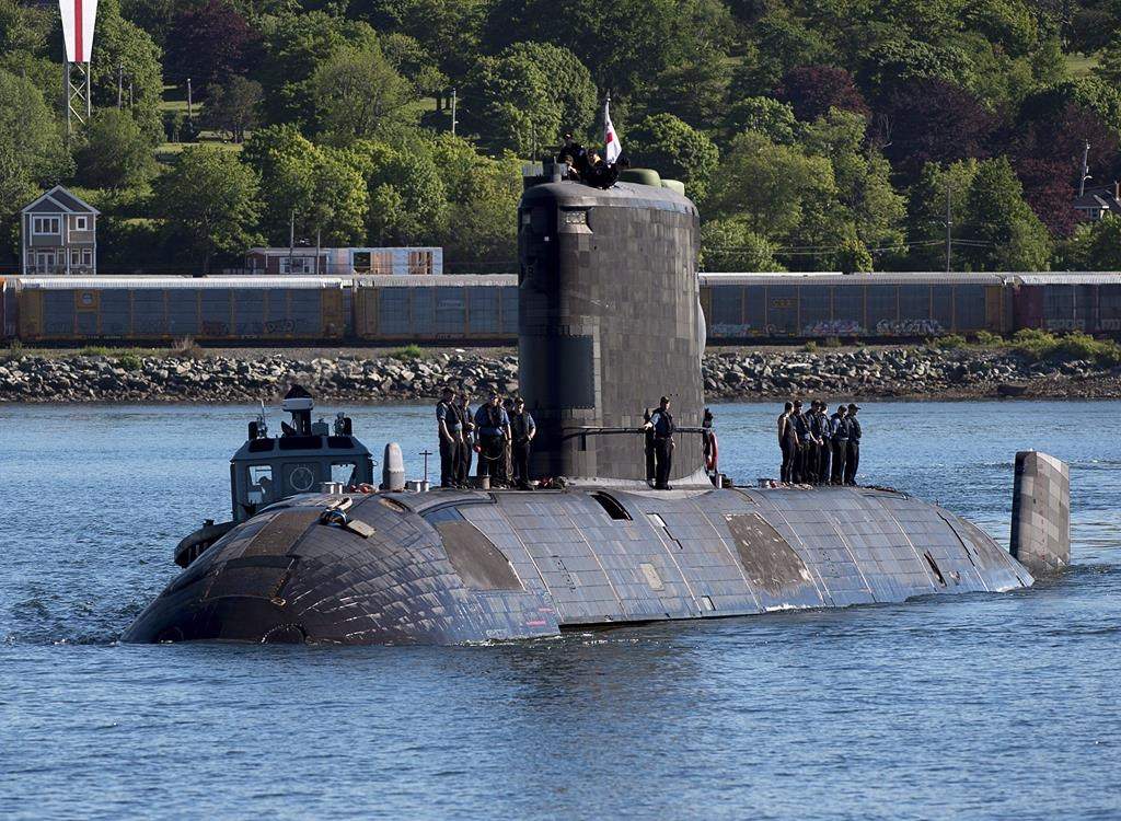HMCS Windsor, one of Canada's Victoria-class long range patrol submarines.