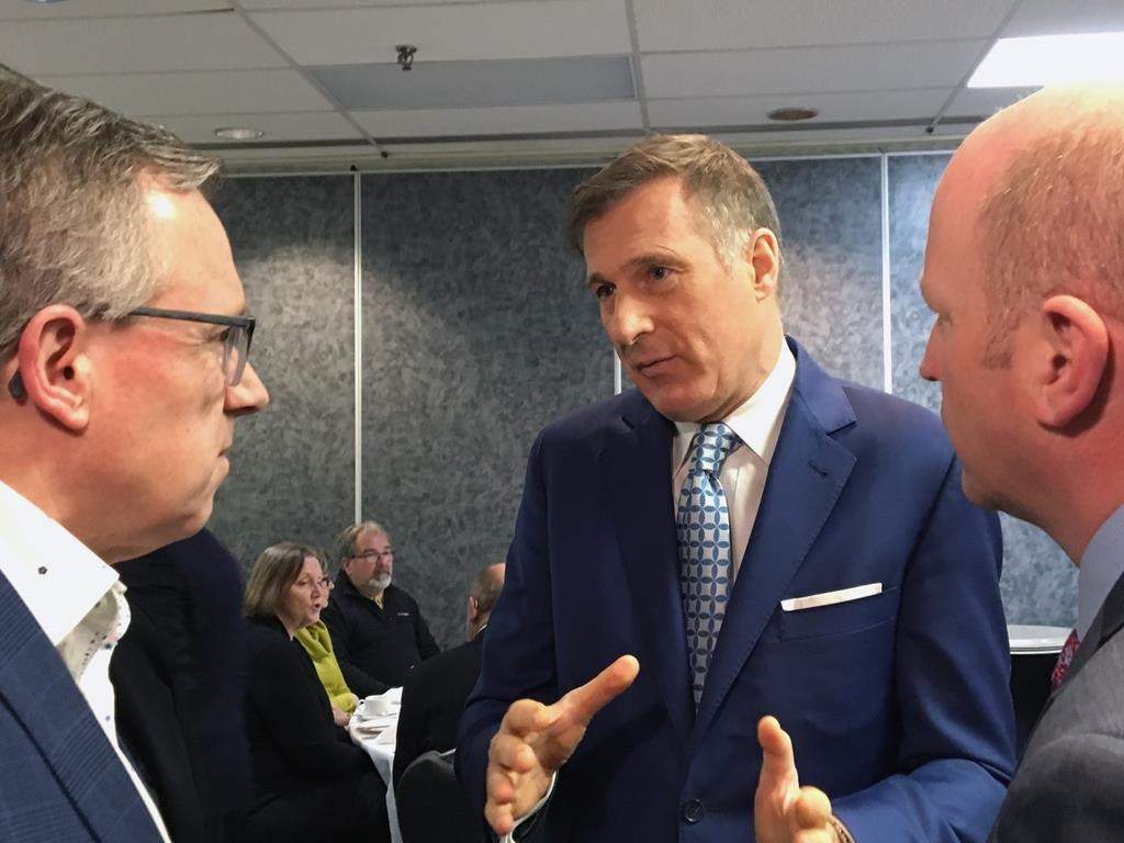 People's Party of Canada Leader Maxime Bernier speaks in Saint John, N.B., on Thursday, January 17, 2019.