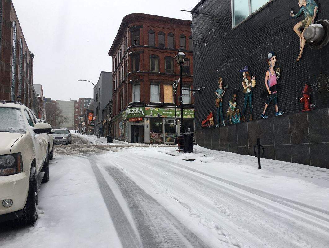 Police say the stabbing happened on Granville Street early Tuesday morning. 