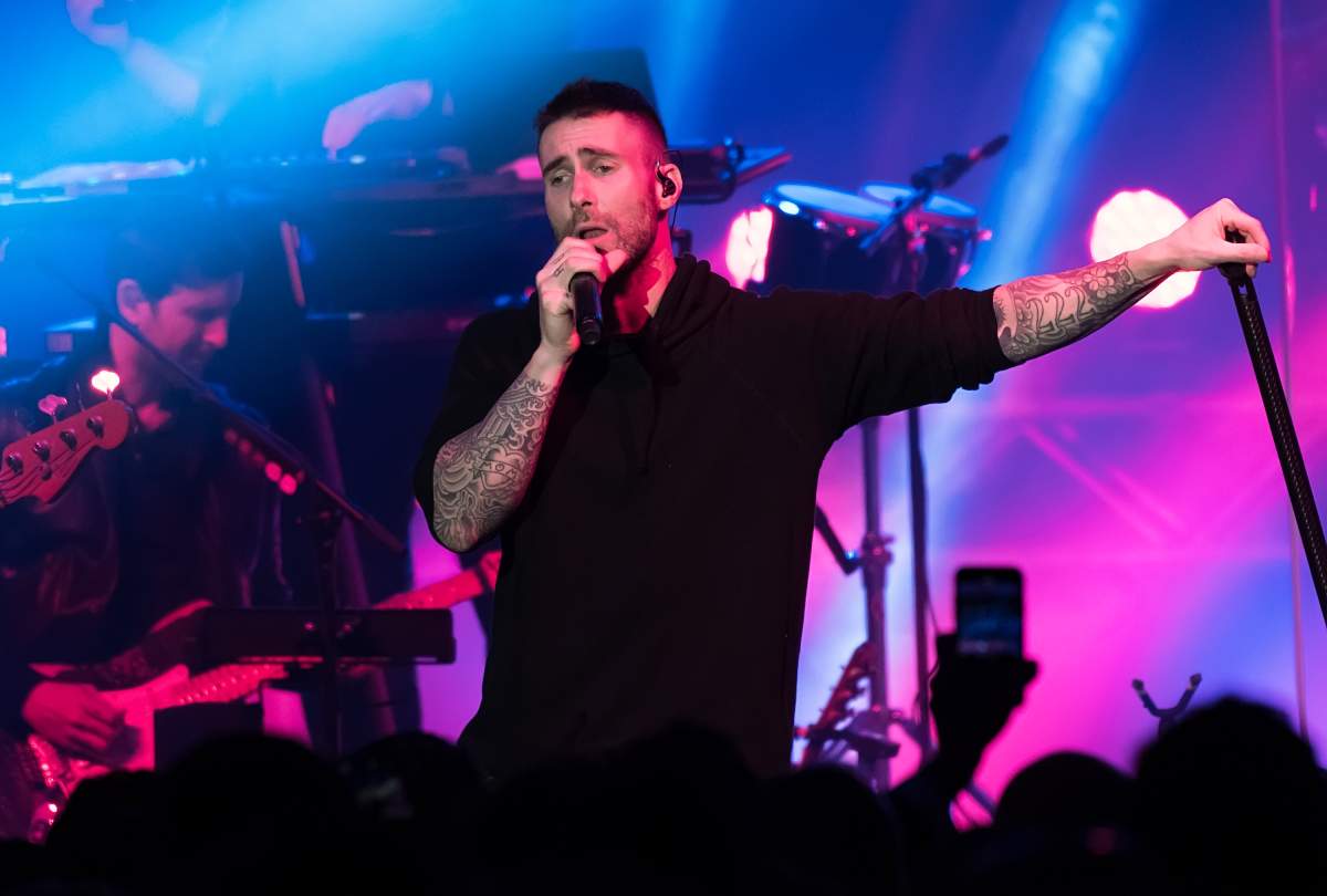 Adam Levine of Maroon 5 performs during Philly Fights Cancer: Round 4 at The Philadelphia Navy Yard on Nov. 10, 2018, in Philadelphia, Pa.