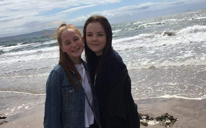Claire O’Neill and Baylea Stewart pictured in Scotland in summer 2017.