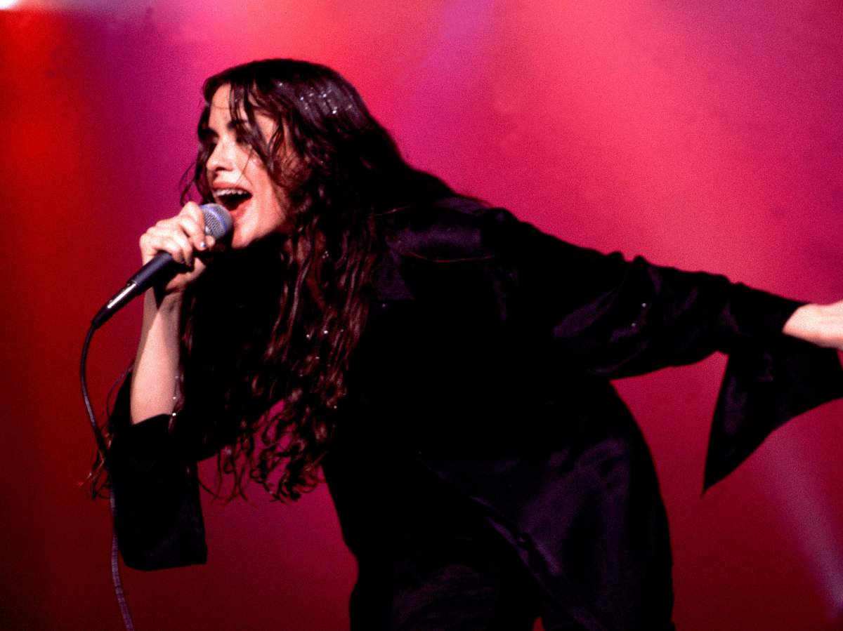 Canadian singer Alanis Morisette in the 1990s.
