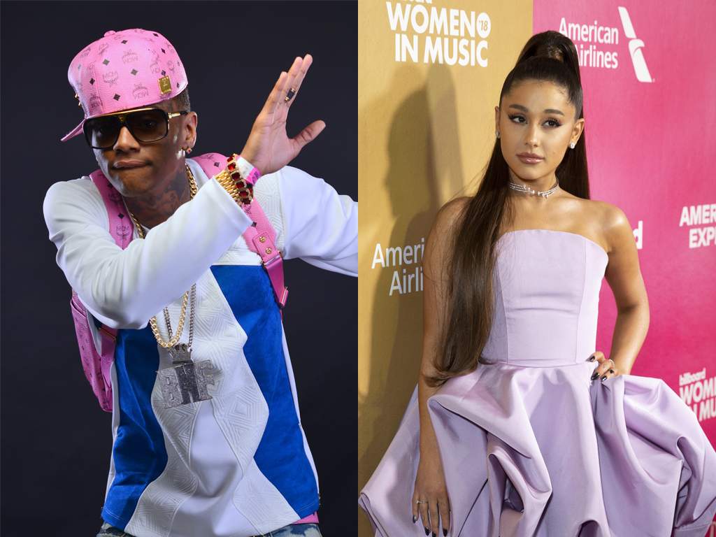 (L-R) Soulja Boy and Ariana Grande in 2018.
