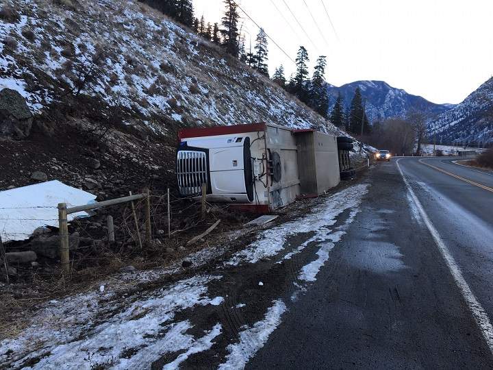 Another view of the accident scene on Friday afternoon.