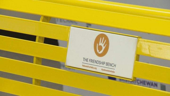 The Friendship Bench aims to encourage conversations about mental health.