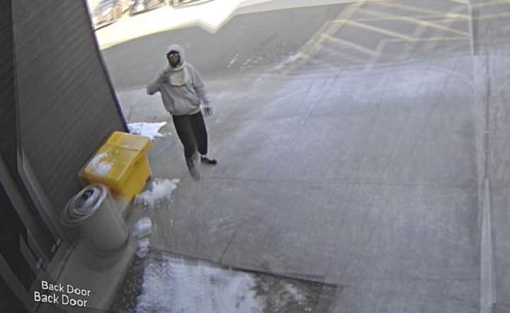 Police say they're looking for a male suspect after shots were fired inside a Brampton restaurant on Nov. 21.