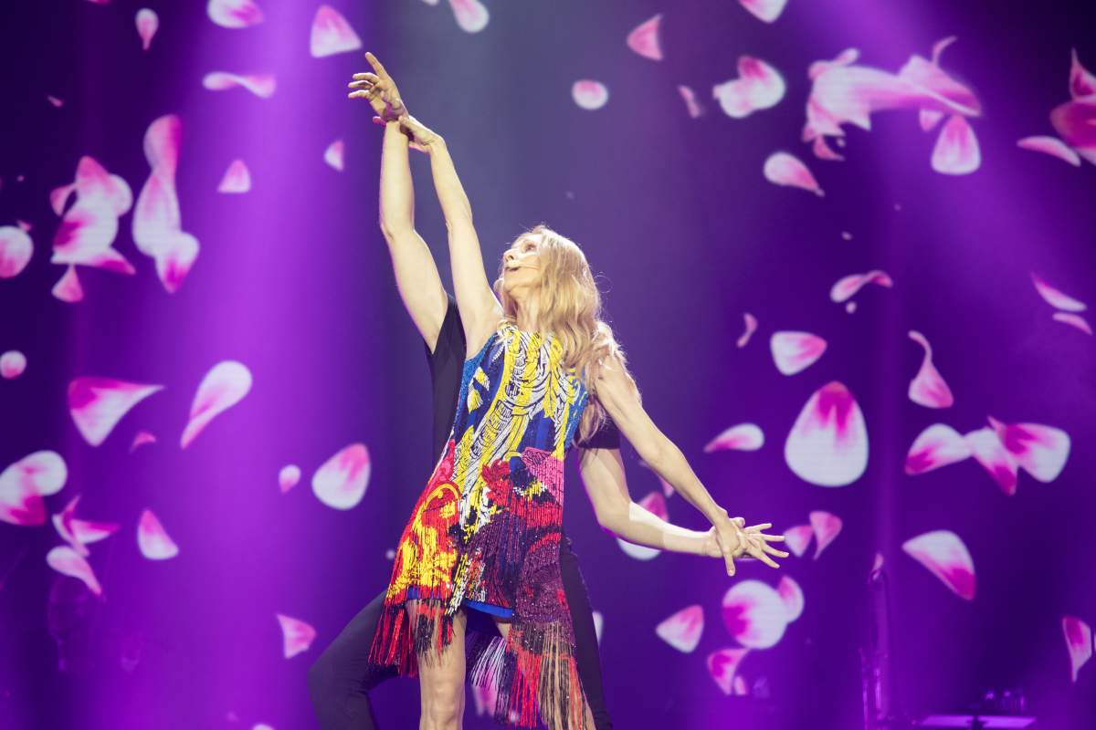 Celine Dion performs on stage in concert at Cotai Strip Cotai Arena on June 29, 2018, in Macau, China.