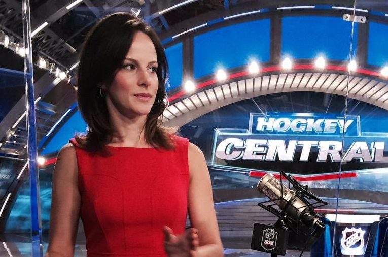 Sportscaster Leah Hextall.
