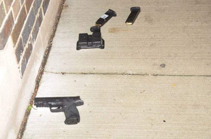 The gun used in Toronto’s Danforth mass shooting on July 22, 2018, shown in a photo from the SIU.