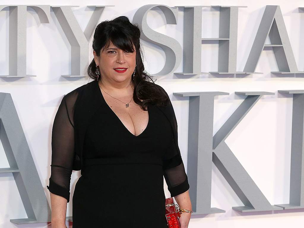 E L James attends the 'Fifty Shades Darker' UK premiere on February 9, 2017.