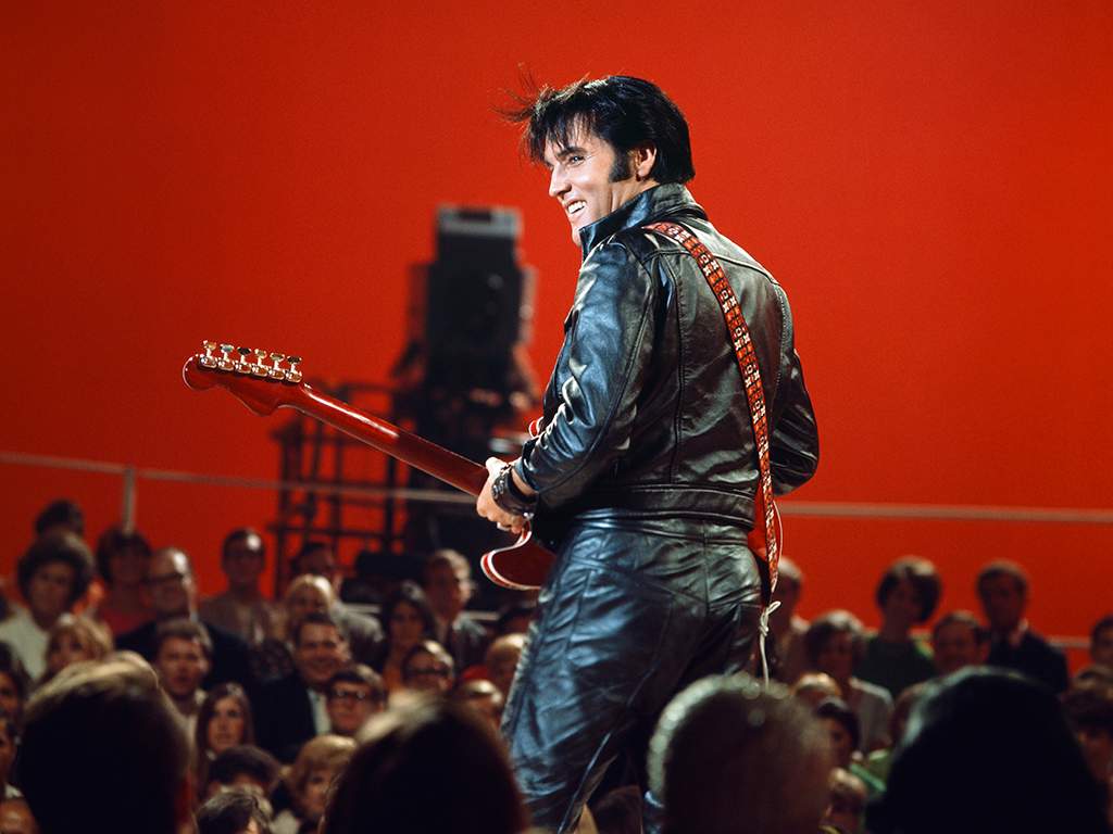 Elvis Presley during his ''68 Comeback Special' on NBC.