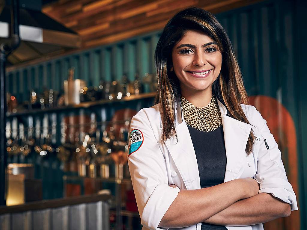 Fatima Ali appears as a contestant on ‘Top Chef’ in 2017.