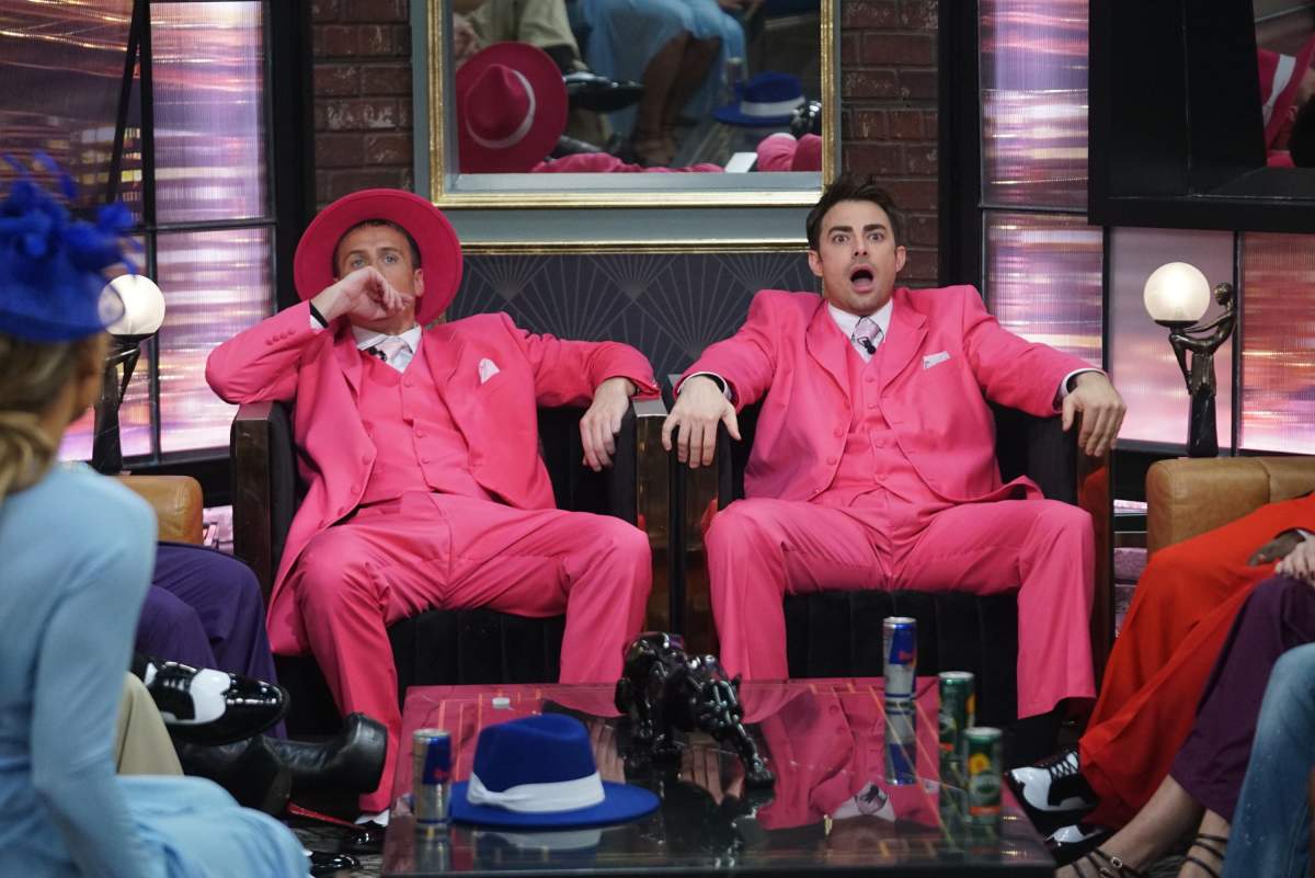 L-R: Ryan Lochte and Jonathan Bennett. (Photo by Sonja Flemming/CBS via Getty Images)