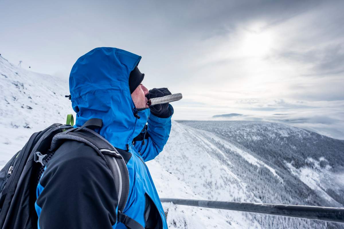 Drinking booze in cold weather can actually make you feel colder.