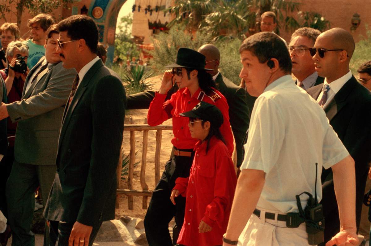 Michael Jackson with Jordan Chandler at Disneyland Paris on July 27, 1993 in Paris, France.