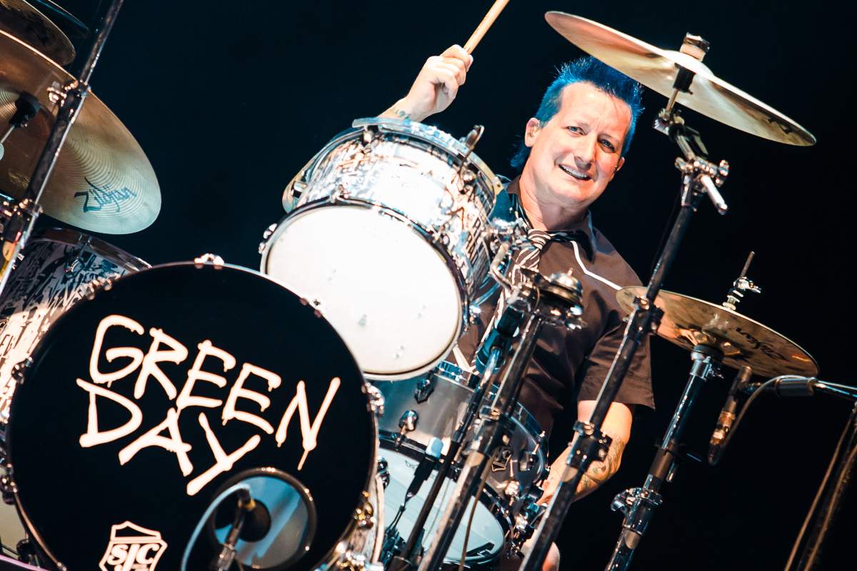 Tré Cool of Green Day performs live onstage at Arena Anhembi on Nov. 3, 2017 in Sao Paulo, Brazil.