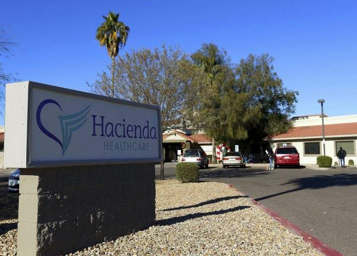 This Friday, Jan. 4, 2019, photo shows Hacienda HealthCare in Phoenix.