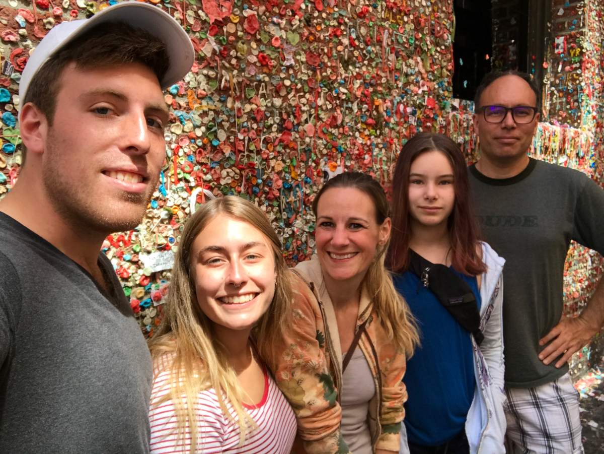 From left: Bryce Gallo, Madi, Jessica Share, Alice and Aaron Long