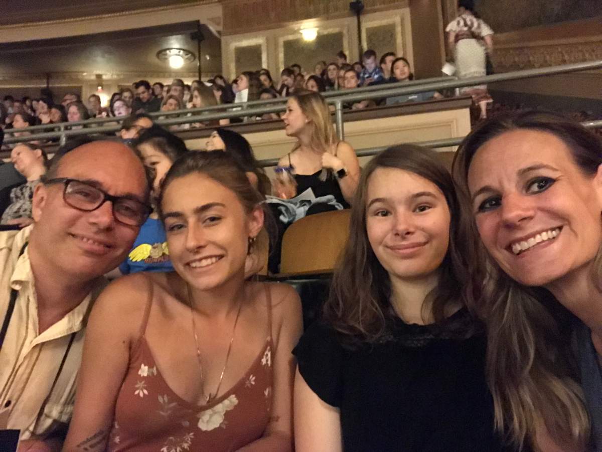 From left: Aaron Long, Madi, Alice and Jessica Share