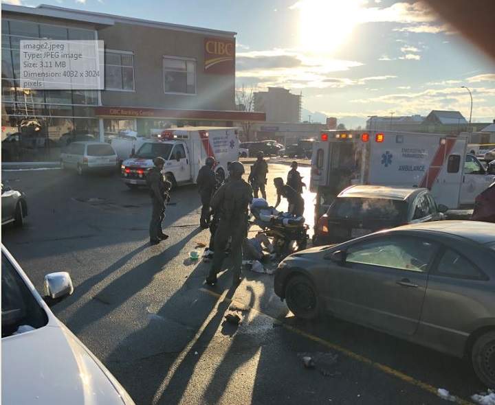 Two ambulances were on scene.