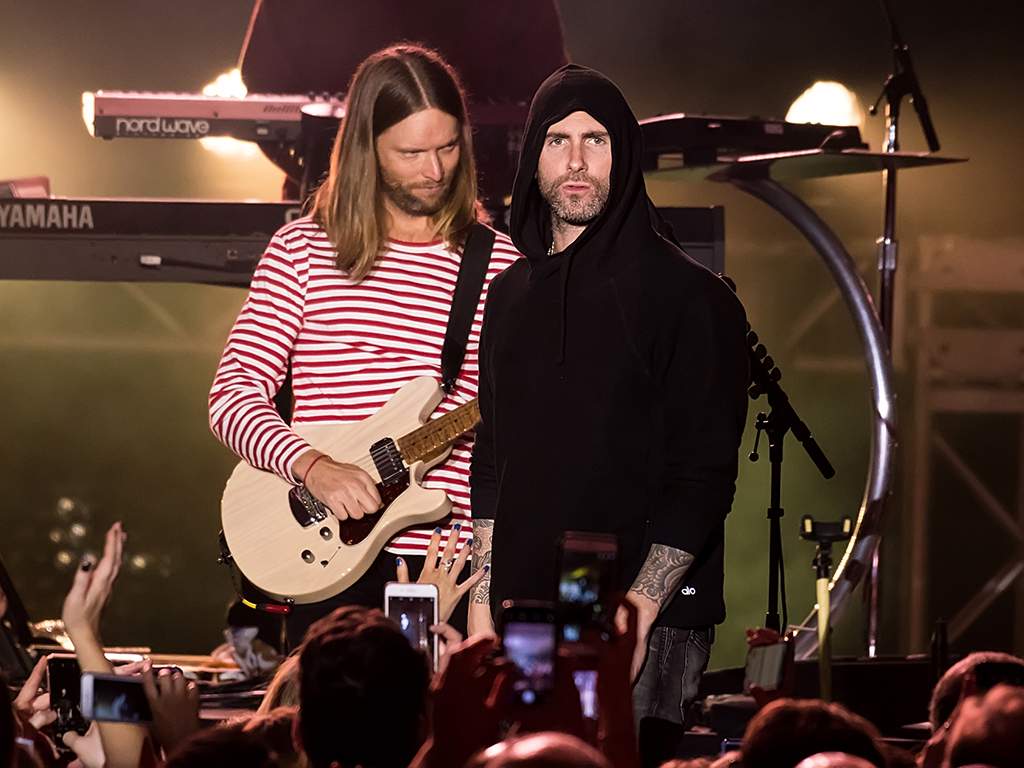 Adam Levine of Maroon 5 performs at The Philadelphia Navy Yard on Nov. 10, 2018, in Philadelphia, Pa.