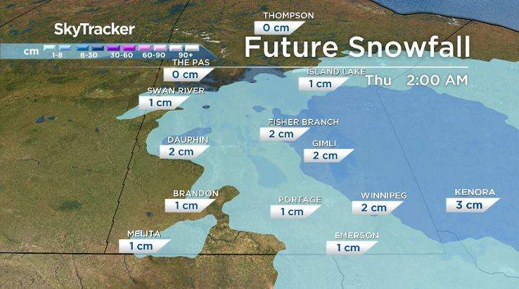GEM snowfall model from January 23, 2019.