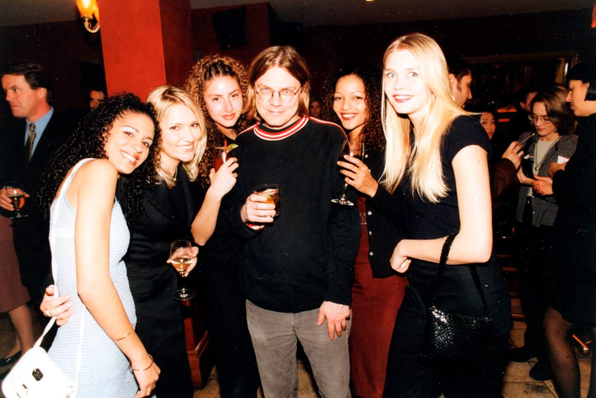 Moe Berg welcomes new Toronto band Bliss at The Courthouse on Adelaide Street East, Toronto on Nov. 10, 1998.
