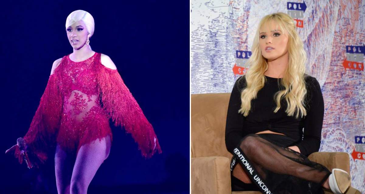 (L-R) Cardi B and Tami Lahren.