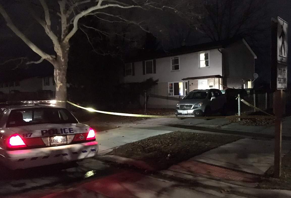 Police attend a duplex on Notre Dame Drive on the night of the 2019 death of Nicholas Anthony Baltzis.