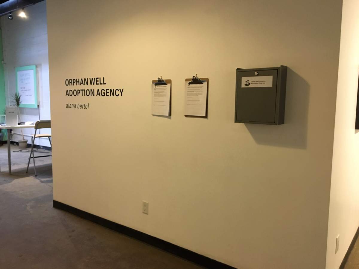 Prospective caretakers can fill out an adoption application form at the exhibit.