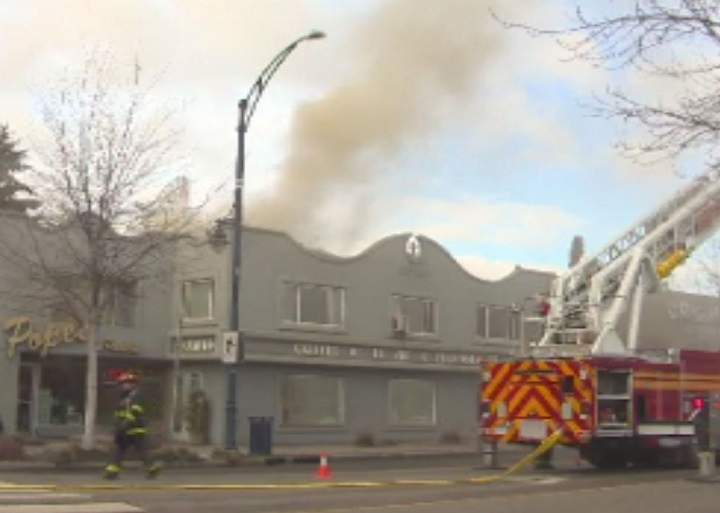 Twenty-six firefighters responded to a fire along the 2800 block of Pandosy Street on Friday.