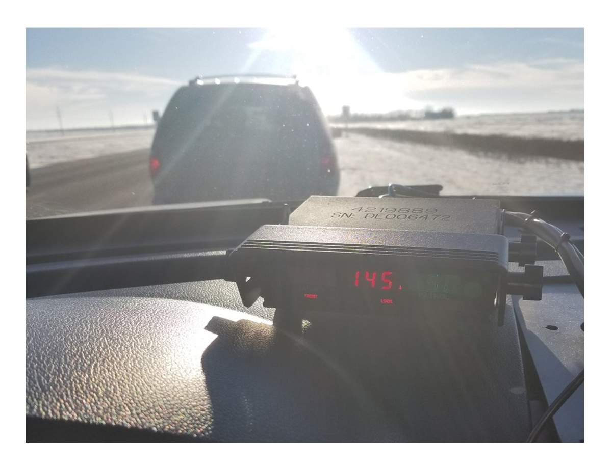 Manitoba RCMP said the driver blamed the song on the radio for his excessive speed. 