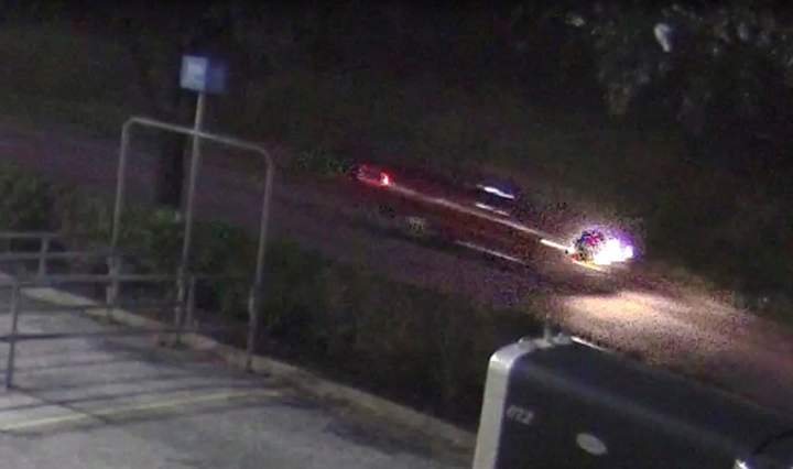 An image of what is believed to be the shooting suspect’s vehicle, released by the Harris County Sheriff’s Office.