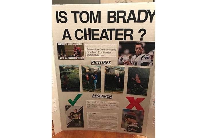 10-year-old boy wins science fair by questioning if Tom Brady is a cheater - image