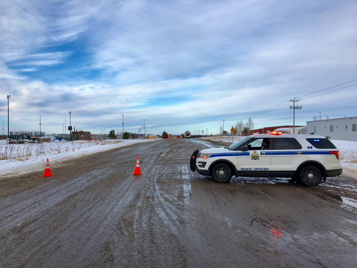 One person has died in a collision involving a train and truck in Strathcona County, Tuesday, Jan. 1, 2018.
